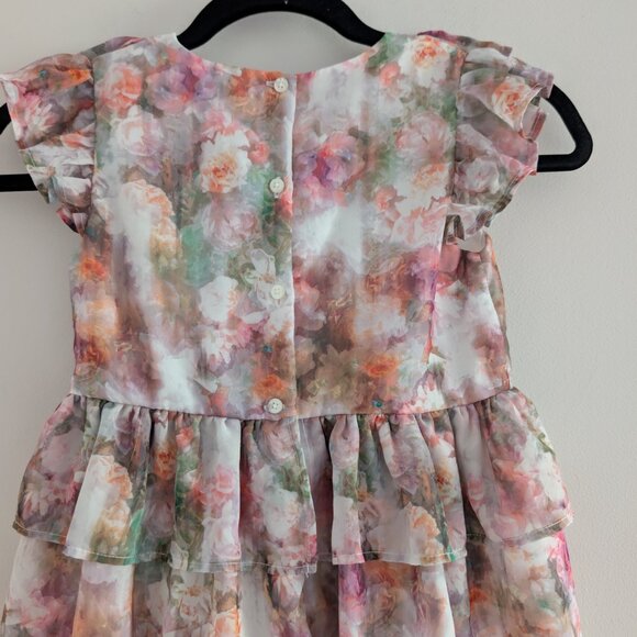 NORDSTROM Pippa & Julie watercolor ruffle dress - Picture 8 of 9